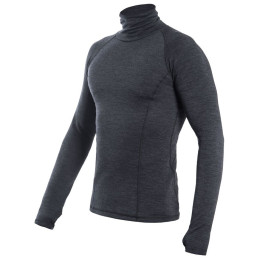 Tricou funcțional bărbați Sensor Merino Bold Roll Neck mân. lungă