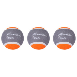 Jucărie pentru câini Mountain Paws Dog Tennis Balls, 3 Pack portocaliu/gri Oarnge