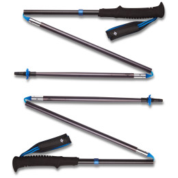Bețe de trekking Black Diamond Distance Z Poles negru/albastru Pewter