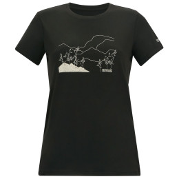 Tricou femei Regatta Womens Fingal Stretch negru Black
