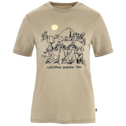 Tricou femei Fjällräven Hoja Lugnt Wool T-shirt W