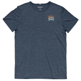 Tricou bărbați Devold Active "Devold Legacy" Tee Man albastru închis NIGHT