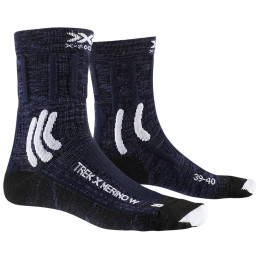 Șosete femei X-Socks Trek X Merino albastru închis MIDNIGHT BLUE/ARCTIC WHITE