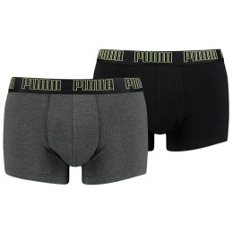 Boxeri bărbați Puma Basic Trunk 2P gri
