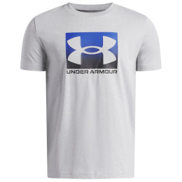 Tricou funcțional copii Under Armour UA B Boxed Sports Update SS Mod Gray Light Heather gri deschis Mod Gray Light Heather / / Black