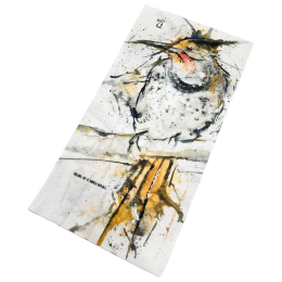 Fular multifuncțional High Tail Designs Hiking Gaiter Northern Flicker alb Northern Flicker