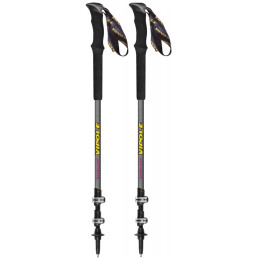 Bețe de trekking Vipole Base Camp Ql Mid Violet Dlx gri