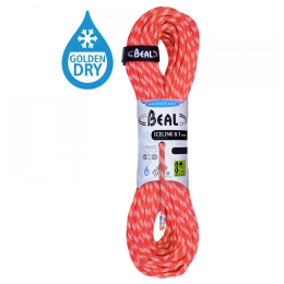 Coardă de alpinism Beal Ice Line 8,1 mm (50 m) portocaliu/ ORANGE