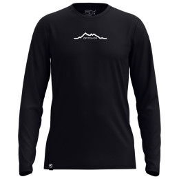 Tricou bărbați Ortovox 150 Cool Mountain Long sleeve negru Black Raven
