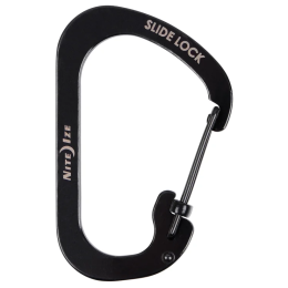 Carbinieră auxiliară Nite Ize SlideLock Stainless Steel negru Černá