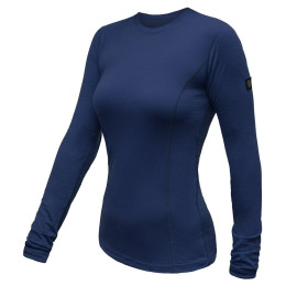 Tricou funcțional pentru femei cu mânecă lungă Sensor Merino Active albastru închis deep blue