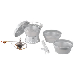 Set vase și arzător Easy Camp Storm Cooker & Stove set argintiu