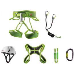 Set pentru Via Ferrata Ocún Via Ferrata Twist+Chest Pail Set verde
