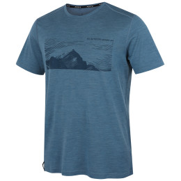 Tricou bărbați MOOA Merino Lyolite Highlander 150 Short albastru blue