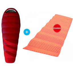 Set sac de dormit de dormit Husky Ladies Majesty -10°C + saltea Akord GRATIS roz