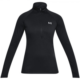 Tricou funcțional femei Under Armour Tech 1/2 Zip - Solid negru