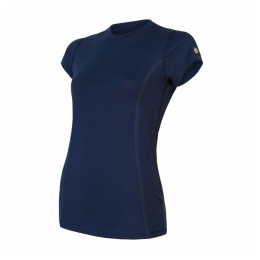 Tricou funcțional femei Sensor Merino Active Deep Blue albastru