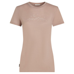 Tricou femei Icebreaker Women Merino 150 Tech Lite SS Tee Sparkling Stars roz Pink Quartz