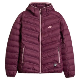 Geacă hibridă femei 4F Down Jacket F0895 vișiniu Dark Pink