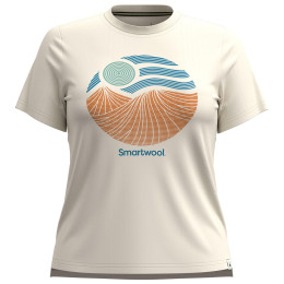 Tricou femei Smartwool Horizon View Short Sleeve Graphic Tee bej almond