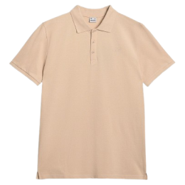 Tricou bărbați 4F Polo Shirt M555 bej BEIGE