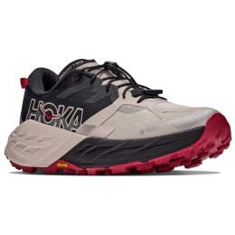 Încălțăminte de alergat pentru bărbați Hoka Speedgoat 7 GTX gri/roșu Black / River Rock Grey