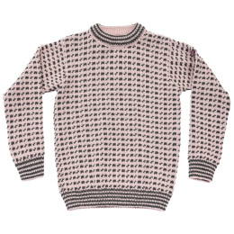 Bluză Devold Original Islender Wool Sweater roz/gri CHALK PINK/ANTHRACITE