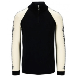 Pulover bărbați Dale of Norway Geilo Masc Sweater negru/alb Black Offwhite