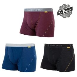 Pantaloni scurți de bărbați Sensor Merino Air 3-PACK