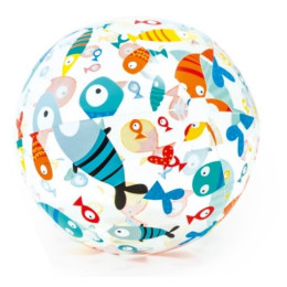 Minge gonflabilă Intex
			Lively Print Balls 59040NP albastru/portocaliu Coral Reef Fish