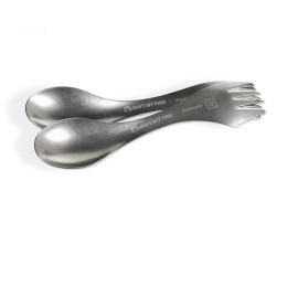 Lingură - furculiță Light My Fire Swedish Spork 2-pack argintiu stainless