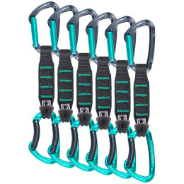 Buclă echipată Skylotec Lime Set Nylon PRO - 6 PACK gri/verde Anthracite/Acquamarine
