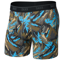 Boxeri Saxx Quest Quick Dry Mesh Boxer Brief Fly