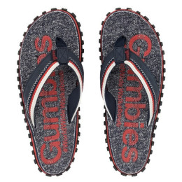 Șlapi Gumbies Cairns roșu/gri închis