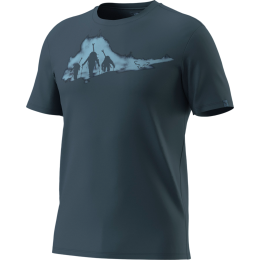 Tricou bărbați Dynafit Graphic Co T-Shirt M albastru închis 0721 - cinder/ASCENT