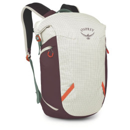 Rucsac Osprey Transporter Zinch alb/roșu mystery white/moody burgundy