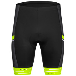 Pantaloni scurți de ciclism bărbați Etape Racing 2.0 negru/galben černá/žlutá fluo