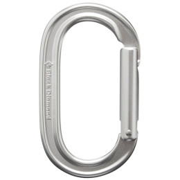 Carabinieră Black Diamond Oval Keylock argintiu Polished