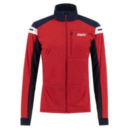Geacă bărbați Swix Dynamic roșu/albastru