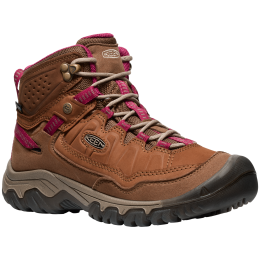 Încălțăminte de trekking femei Keen Targhee Iv Mid Wp Women maro bison/beaujolais