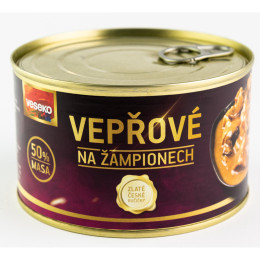 Conservă VESEKO Carne de porc cu ciuperci 400 gr