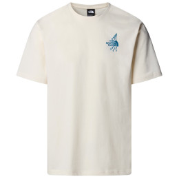 Tricou bărbați The North Face U Powder Days Relaxed S/S Tee-Graphic alb White Dune