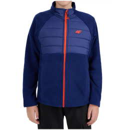 Hanorac copii 4F Fleece M475 Cobalt albastru închis Cobalt