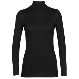 Tricou femei Icebreaker W 260 Tech LS Turtleneck negru Black