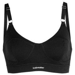 Bustieră Icebreaker Queens Clasp Bra negru