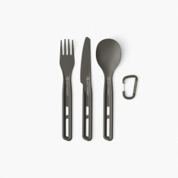 Set tacâmuri Sea to Summit Frontier UL Cutlery Set 3 Piece gri