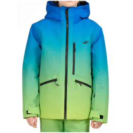 Geacă de iarnă copii 4F Technical Jacket M1208 Multicolour albastru/verde Multicolour 1 Allover