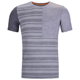 Tricou funcțional bărbați Ortovox 185 Rock'N'Wool Short Sleeve M gri grey blend