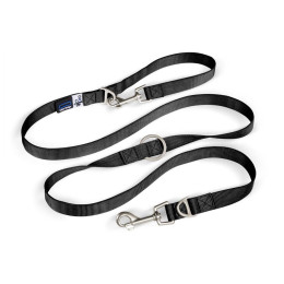 Lesă pentru câini Curli Adjustable Leash Nylon negru Black
