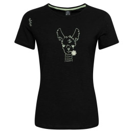 Tricou femei Chillaz Valencia Happy Alpaca negru Black